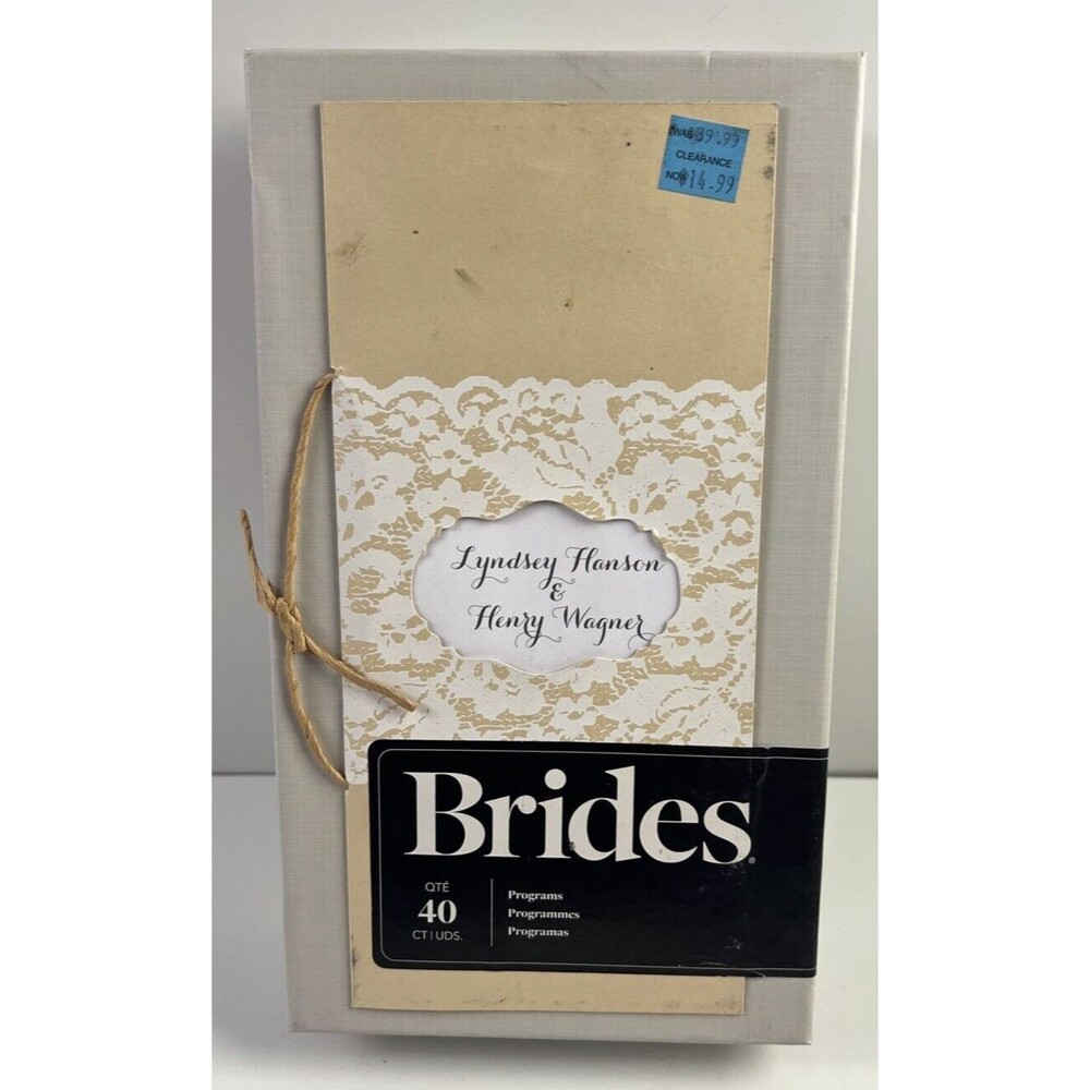 Wedding Program Kit - Print Your Own - Brand NEW - 40 Qty in Box